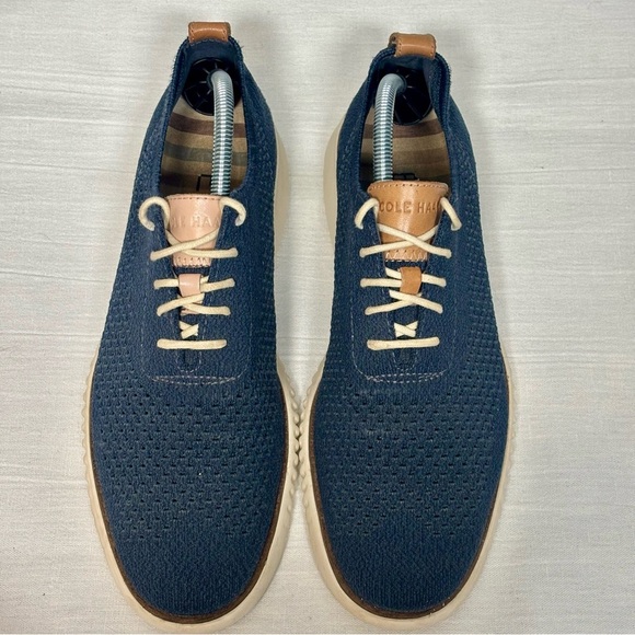 Cole Haan 2.0 ZeroGrand Stitchlite Oxford Knit Shoe-Blue-Men Size 9.5 - Picture 3 of 9